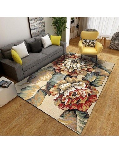 Tapis fleuri pour salon acheter en ligne