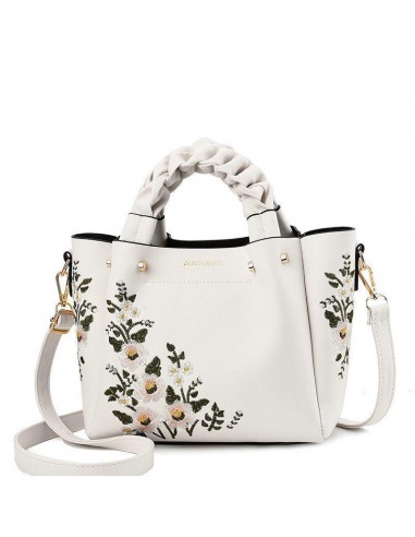 Sac cabas fleurs brodées pas cheres