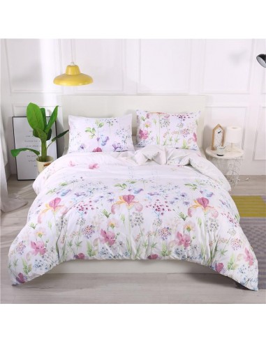 Housse de couette blanche fleurie vente chaude votre 