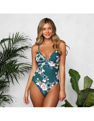 Maillot de bain fleuri femme 1 piece Paris Déstockage Promo