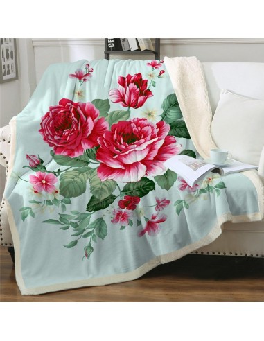 Plaid fleur rose meilleur choix