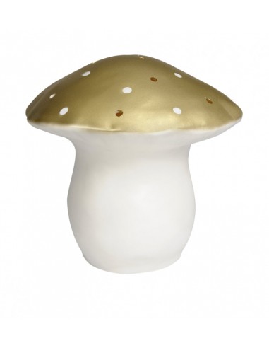 Lampe  champignon grand modèle doré l'évolution des habitudes 