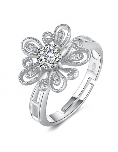 Bague fleur haute joaillerie soldes