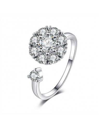 Bague fleur cristal livraison et retour toujours gratuits