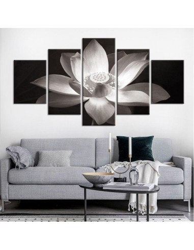 Tableau fleur noir et blanc Jusqu'à 80% De Réduction