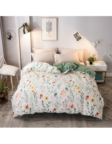 Housse de couette motifs fleurs français