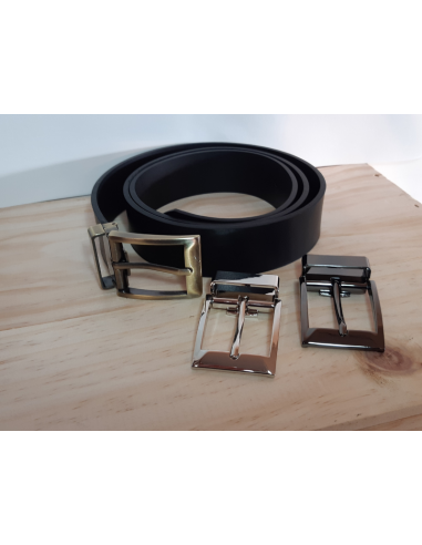 Ceinture en cuir tannage végétal et boucles interchangeables votre