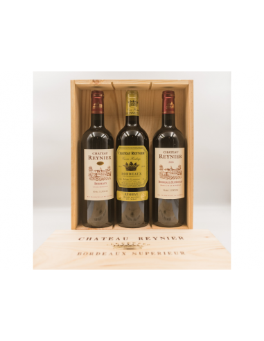 Coffret vin de Bordeaux 3 bouteilles rouge AOC Bordeaux, Bordeaux Supérieur du meilleur 