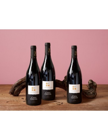 Coffret vin du Rhône BIO 3 bouteilles rouge AOC Côtes-du-Rhône Village Visan À commander