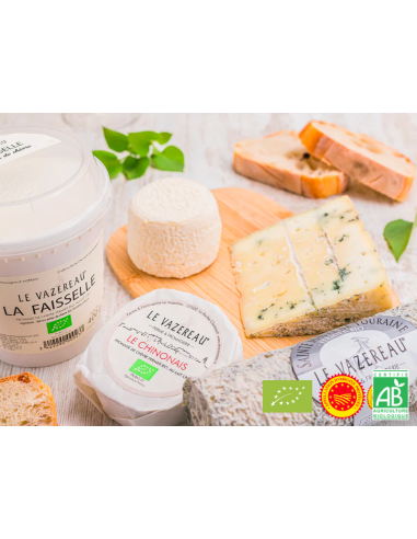 Plateau de 6 fromages de chèvre fermier BIO (1kg) soldes