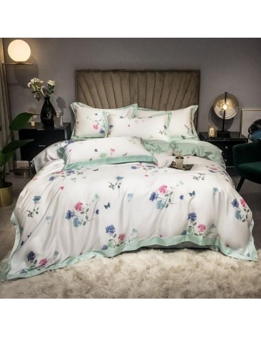 Housse de couette fleurs naïves paiement sécurisé