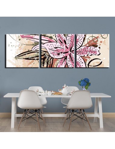 Tableau fleur graphique outlet