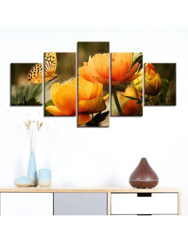 Tableau fleurs oranges 2024