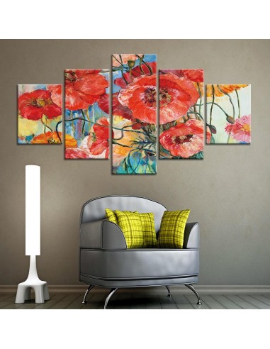 Tableau fleurs peinture acrylique prix