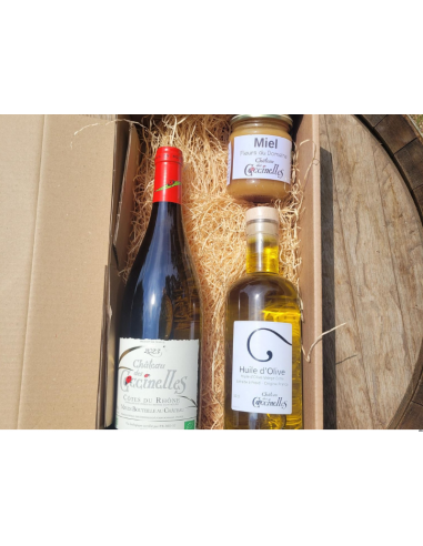 Coffret Gourmand des Coccinelles : Vin, Huile et Miel plus qu'un jeu 